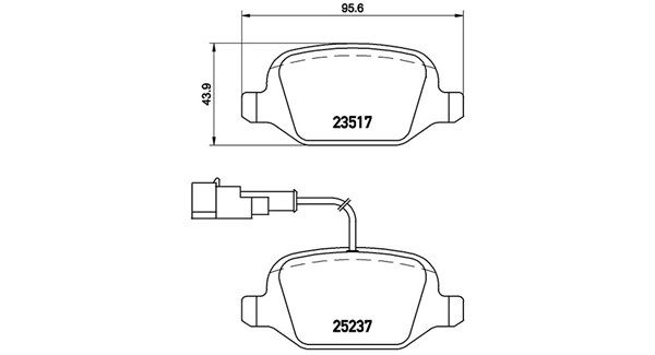 MAGNETI MARELLI Комплект тормозных колодок, дисковый тормоз 363700423131